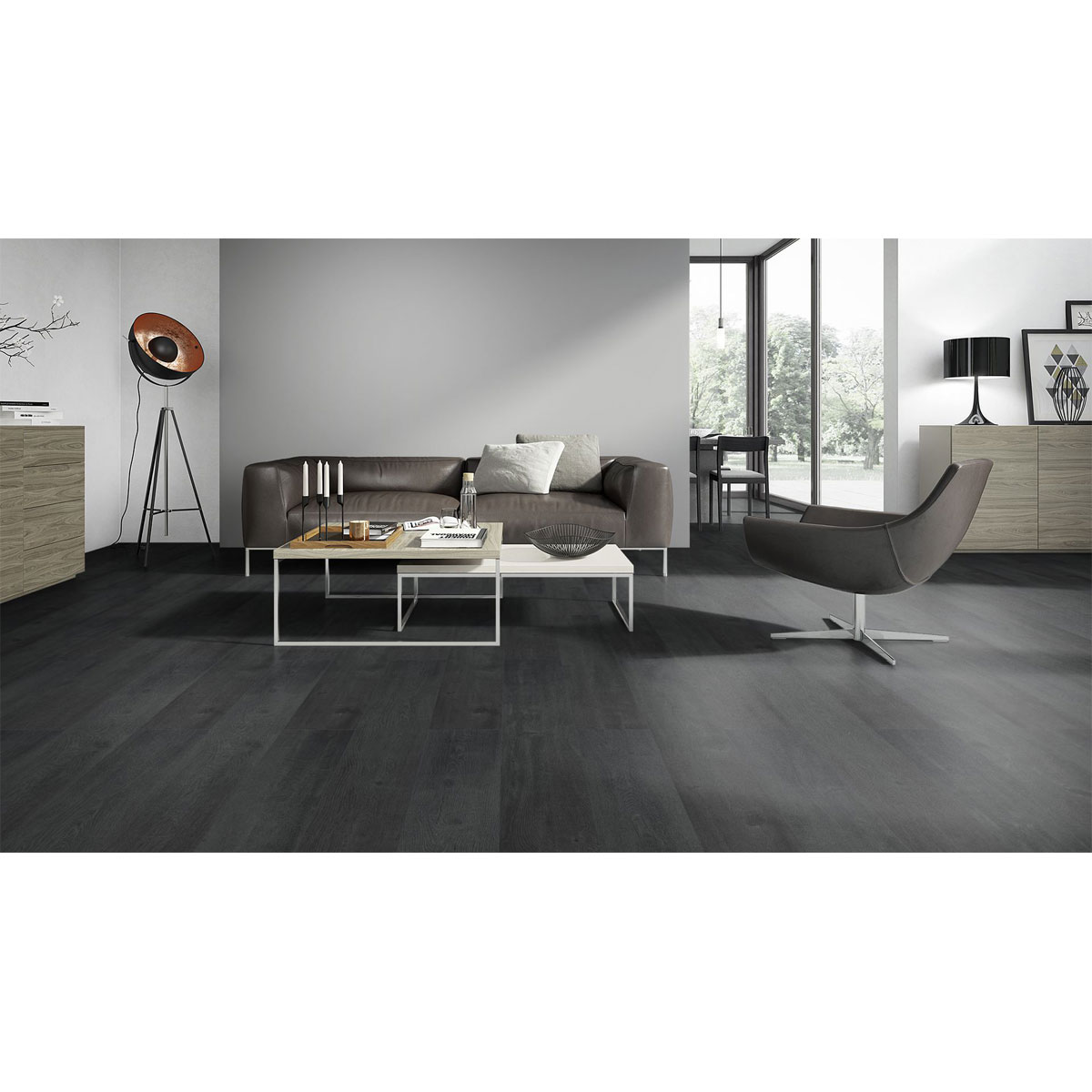 Laminat Classen WR 4V Oak black 1285 x 192 x 8 mm Bild 3
