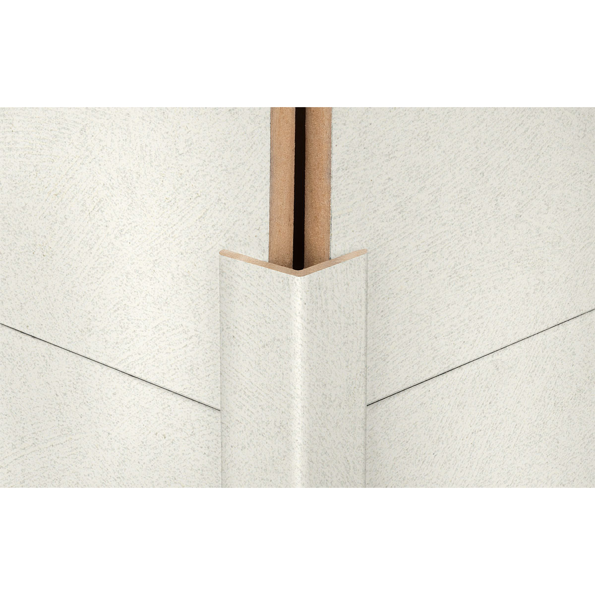 Winkelleiste weiß Struktur 2,6 m