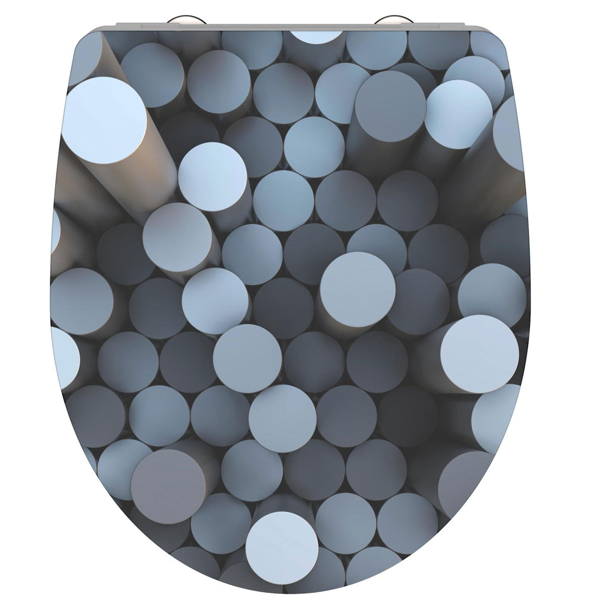 Schütte Duroplast HG WC-Sitz ROUND DIPS mit Absenkautomatik und Schnellverschluss