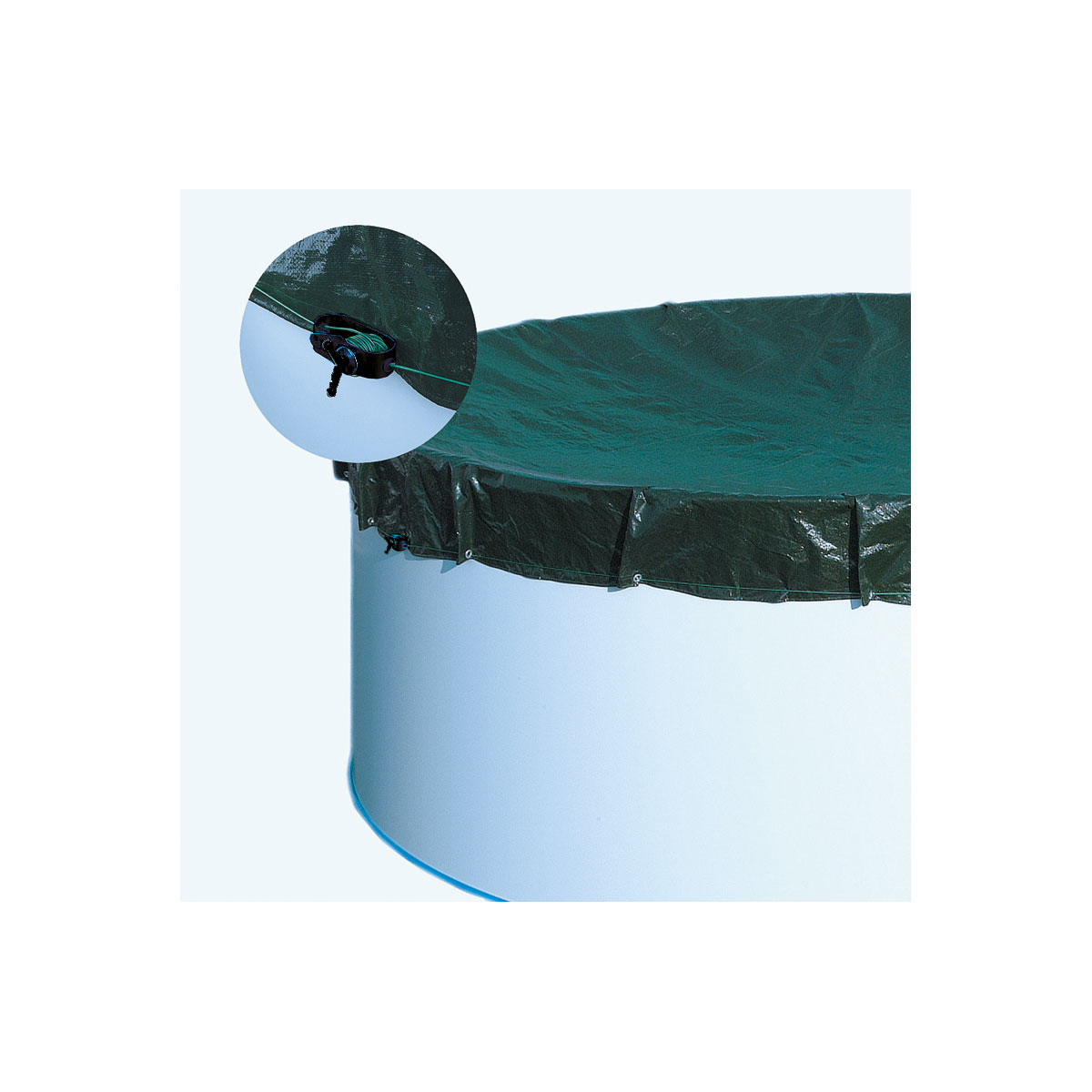 Extra-Abdeckplane Achteck/Oval Durchmesser 810 x 470 cm