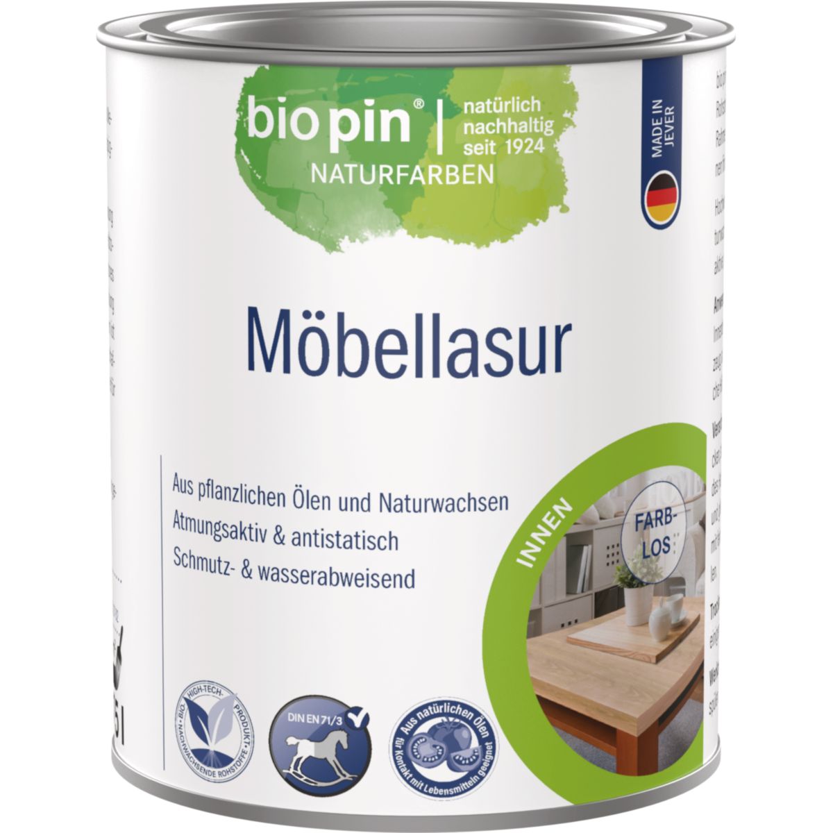 Biopin Möbellasur Farblos 0,750 l