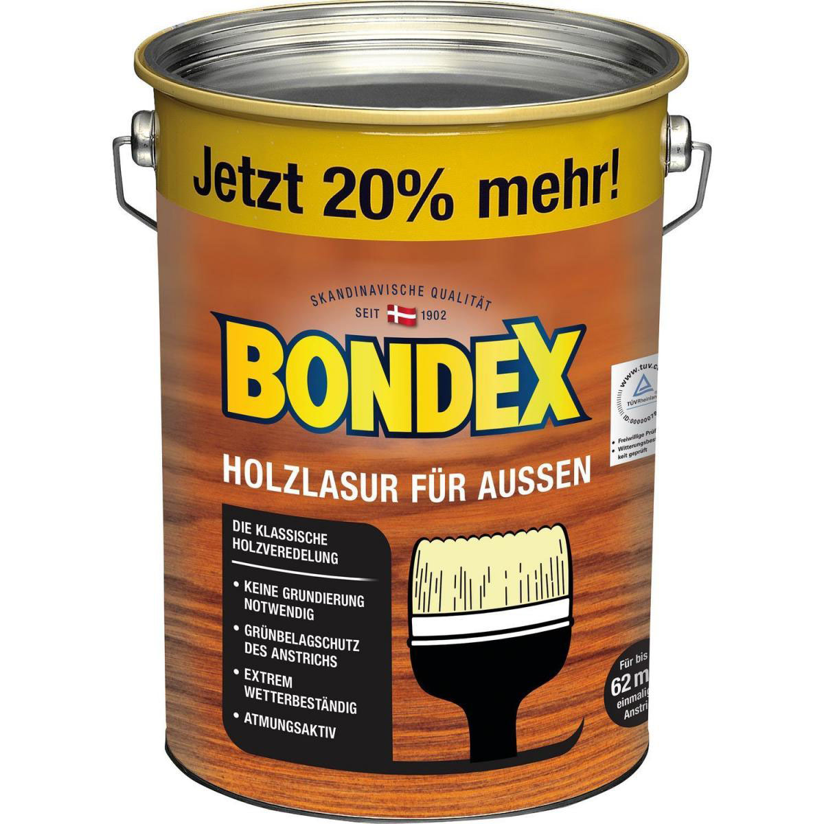 Bondex Holzlasur für Außen Eiche hell 4,8 L Bild 1