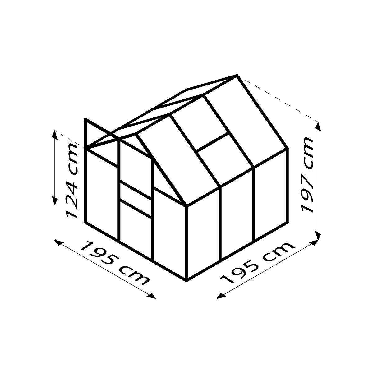 Wingart Gewächshaus Linda 3800 HKP 4 mm Bild 7