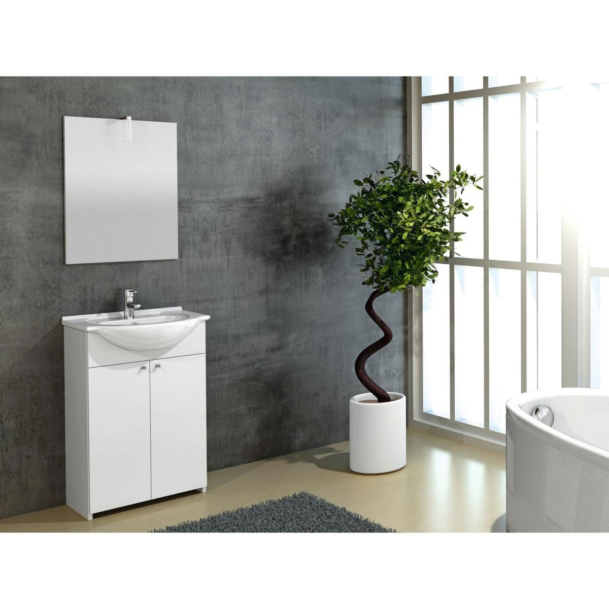 Valblue Badmöbel-Set Malibu weiß Bild 3