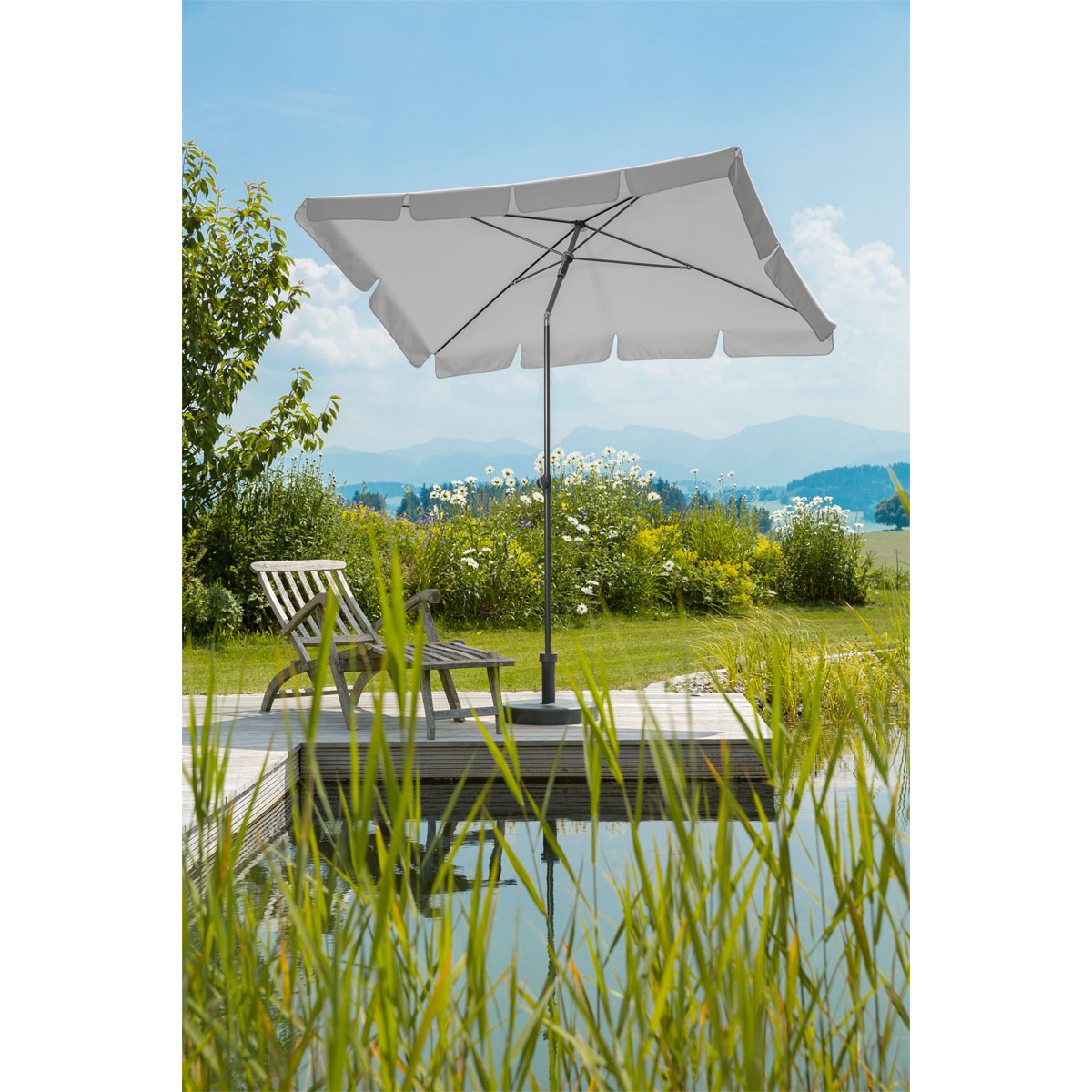 Schneider Schirme Sonnenschirm Aquila 265 x 150 cm silbergrau Bild 6