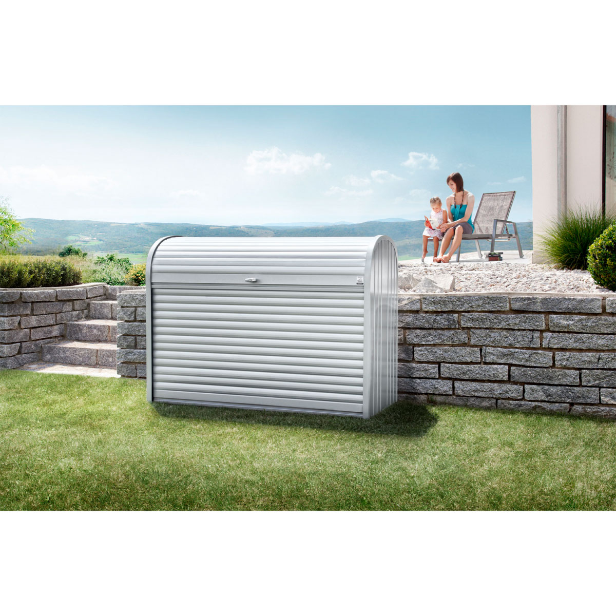 Biohort Universalbox StoreMax silber-metallic 163 x 78 x 120 cm Bild 3