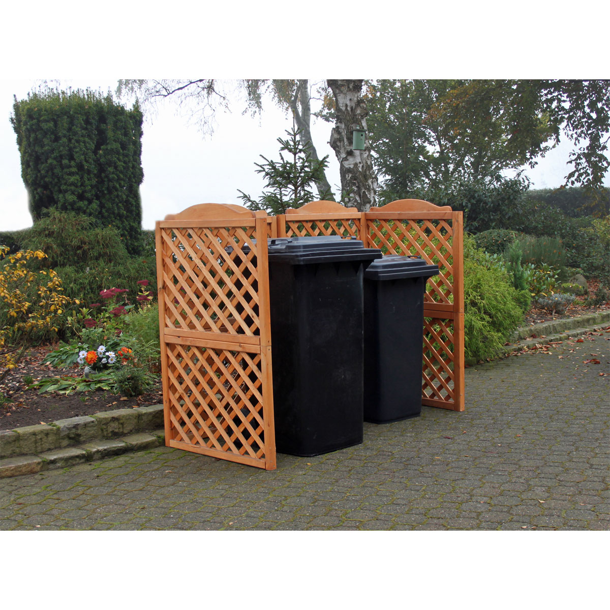 Promadino Set Mülltonnenspaliersystem Rex