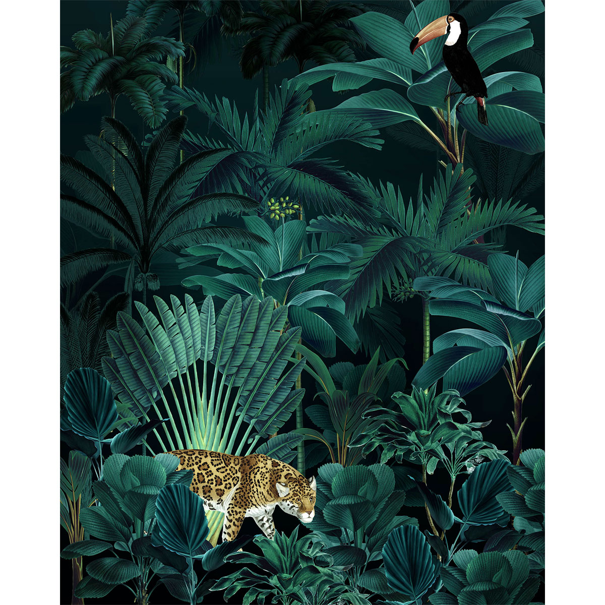 Komar  Vlies Fototapete Jungle Night 200x250 cm Bild 2