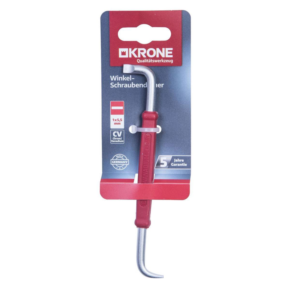 Krone Winkel-Schraubendreher 1 x 5,5 x 125 mm Bild 2