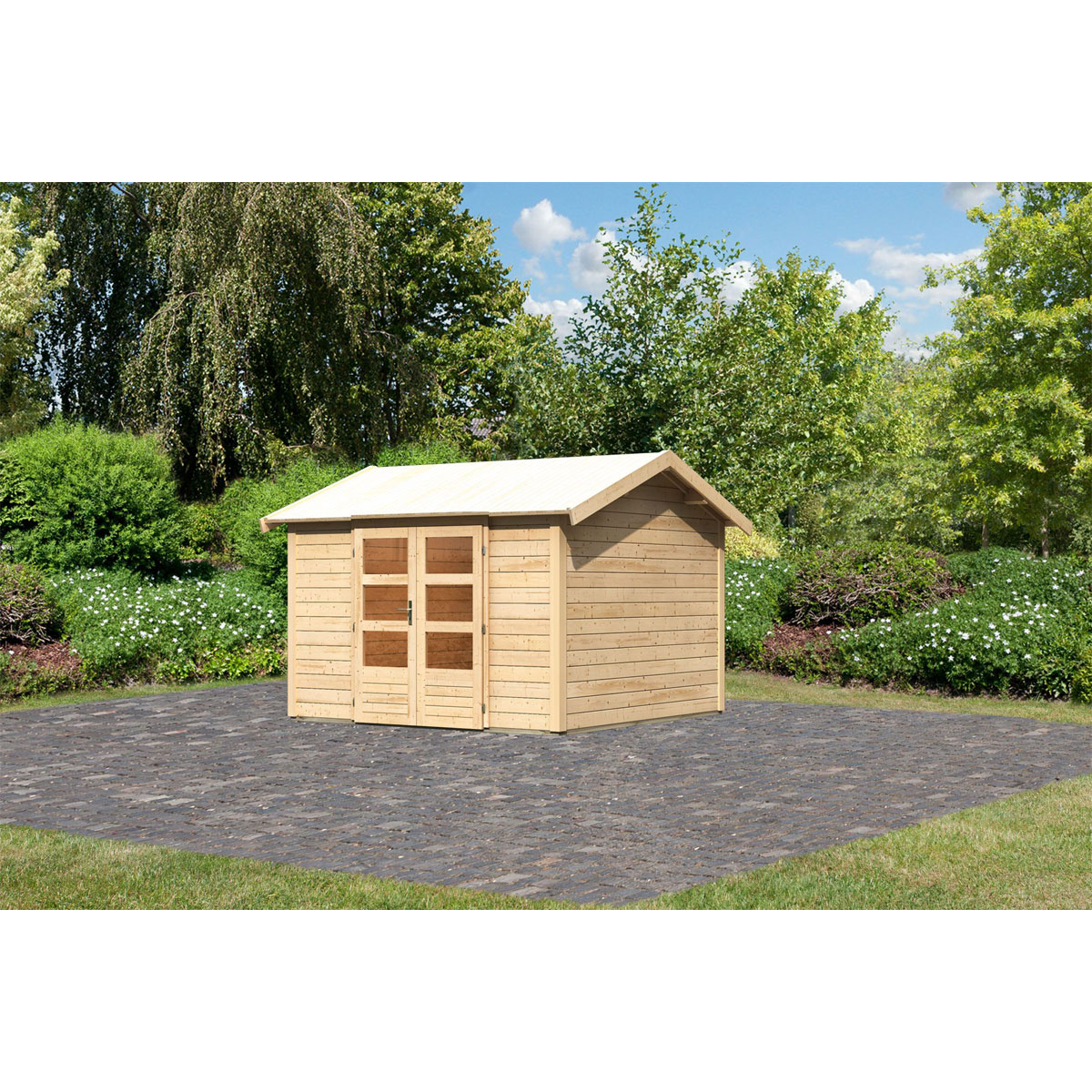 Karibu  Blockbohlenhaus Theres 7 naturbelassen