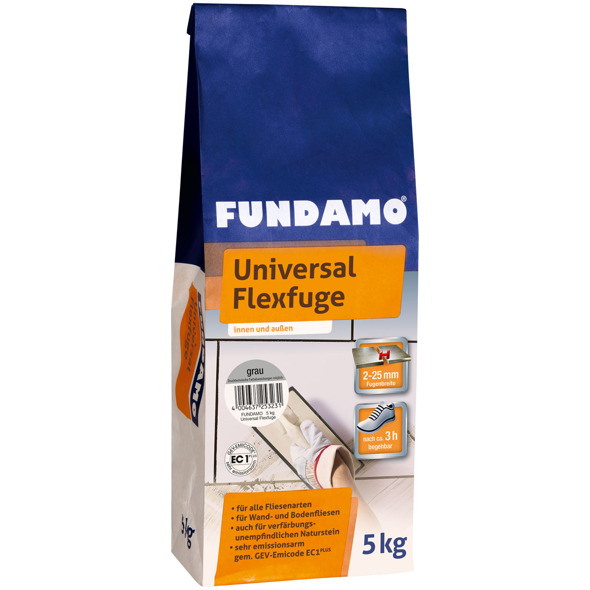 Fundamo Universal Flexfuge 5kg Silber Grau