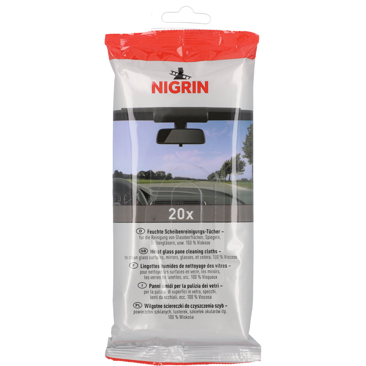 Nigrin  Scheibenreinigungstücher 20 Stück