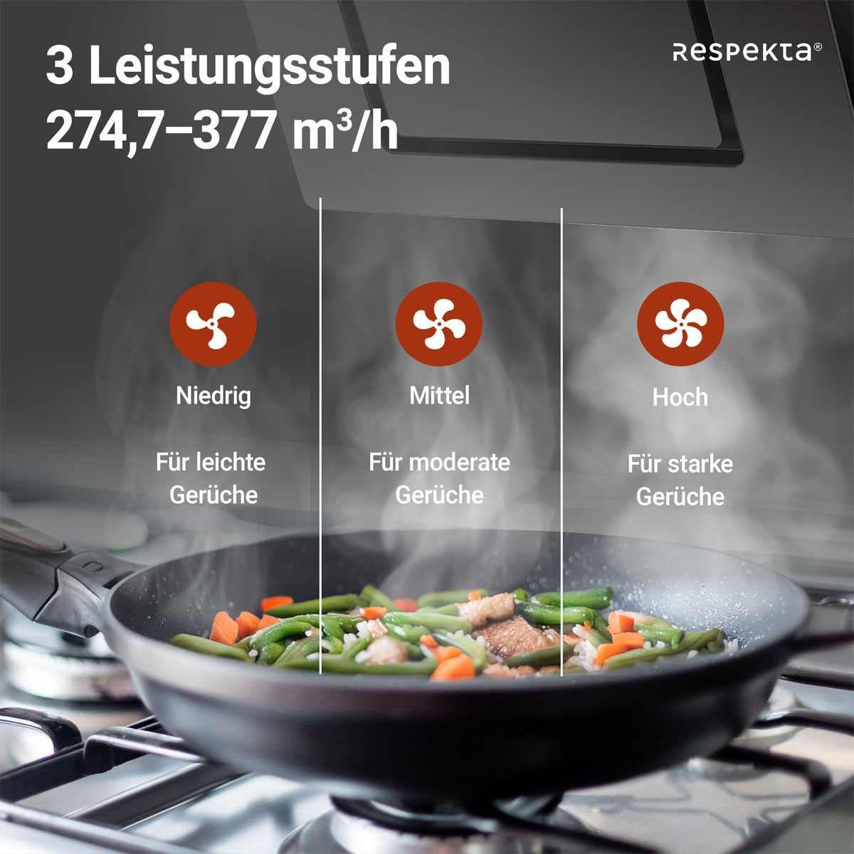 Respekta Dunstabzugshaube FTA 350 S schwarz Bild 11