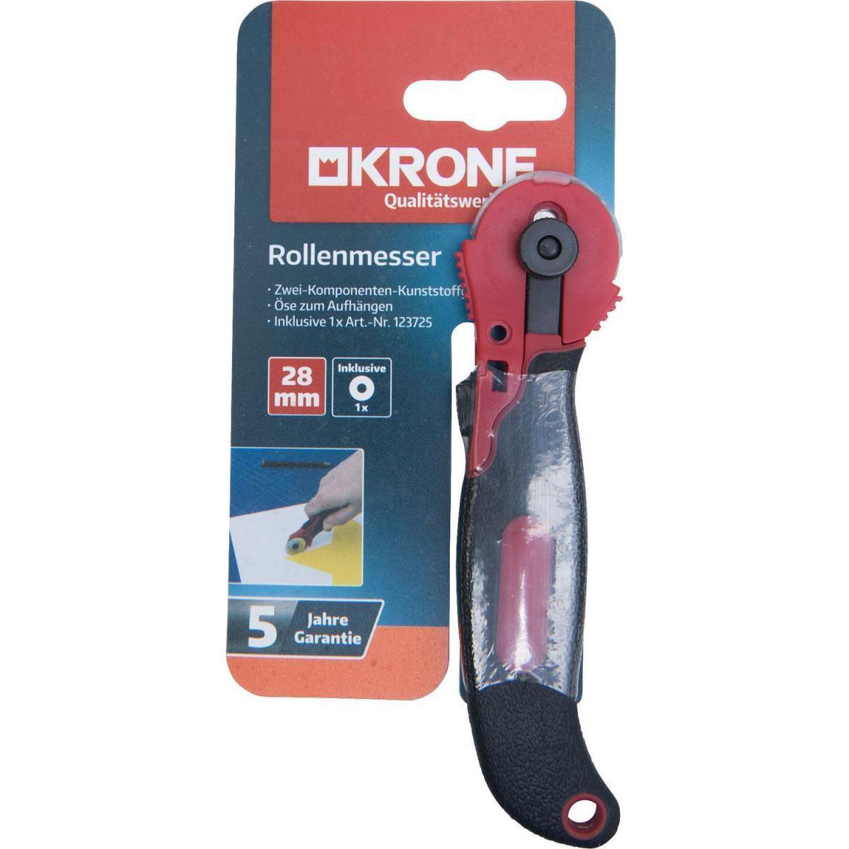 Krone Rollenmesser 28 mm2-Komponenten-Griff