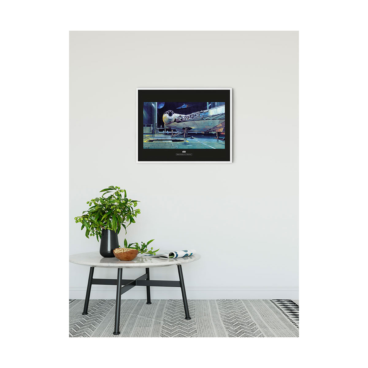 Komar  Wandbild Star Wars Classic Falcon Hangar 50x40 cm