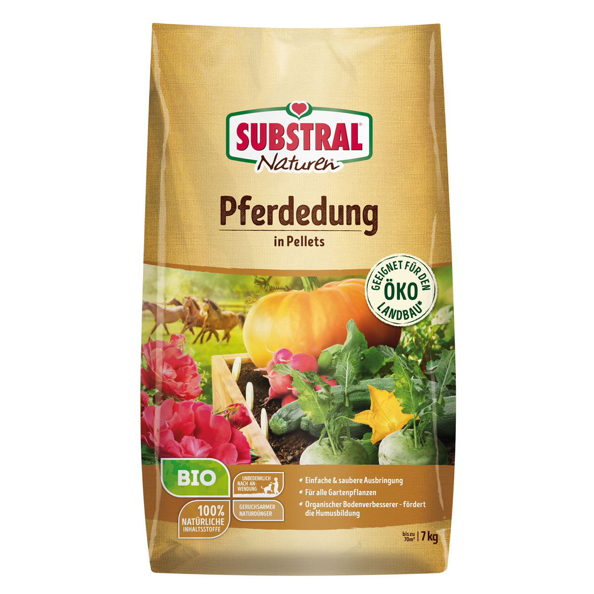 Bio Pferdedung Naturen 7 kg