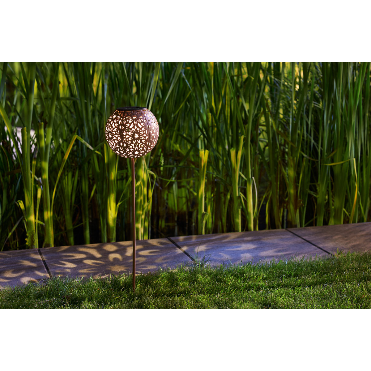 Flector Garten LED Solarspiess terracotta Bild 2