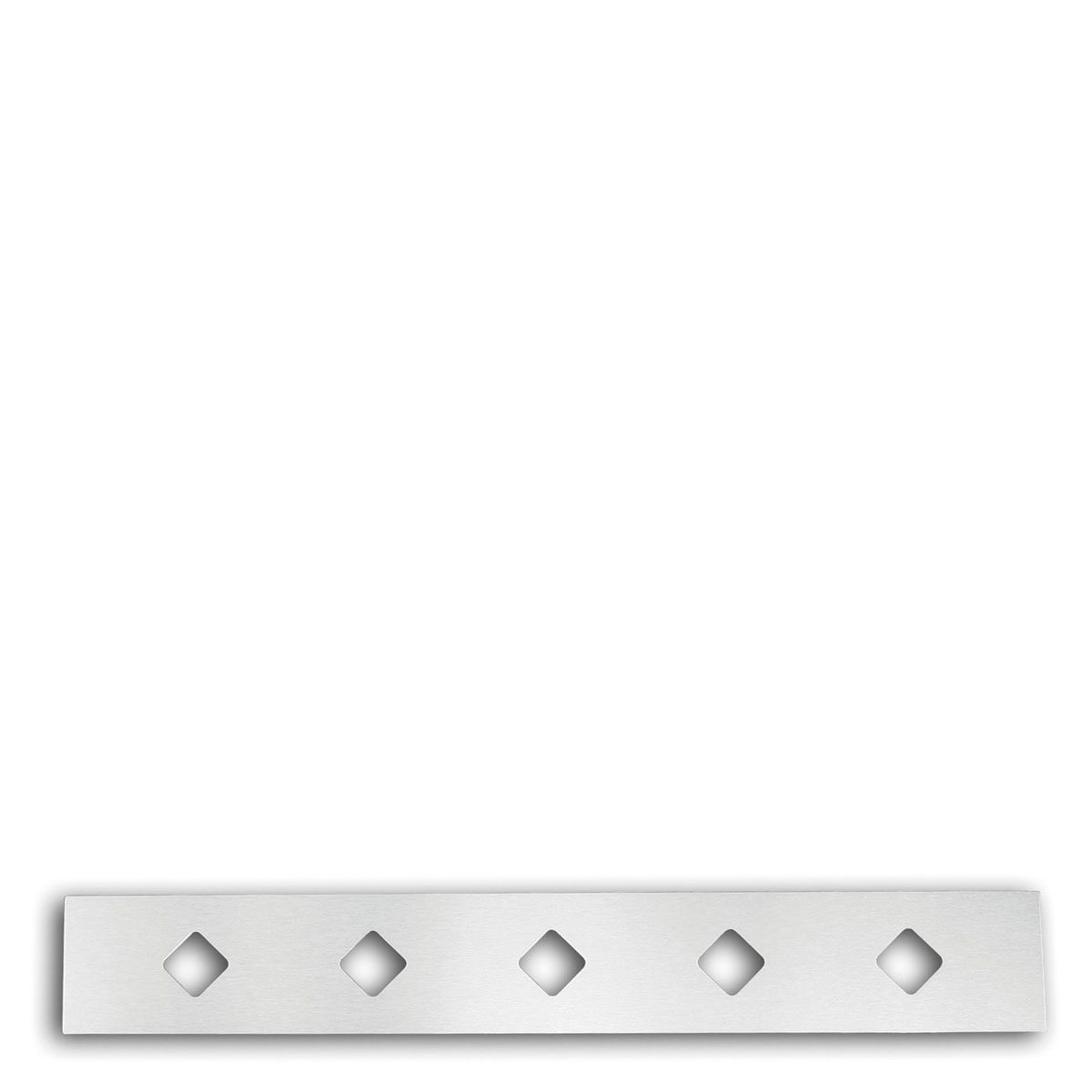 Alpertec Design-Sockelblech Raute 847 mm edelstahlfarben