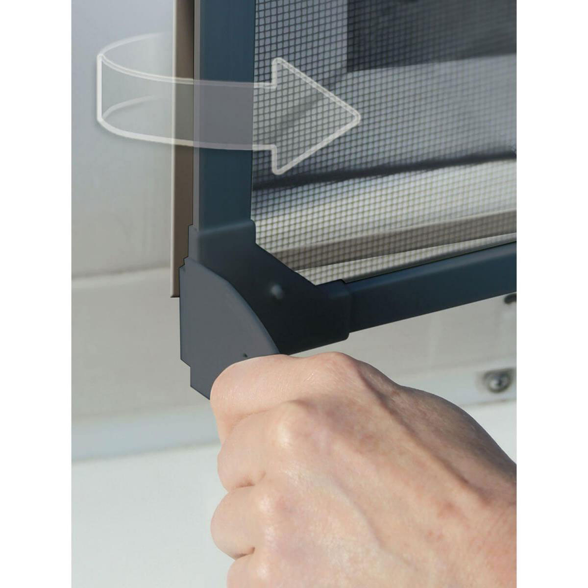 Schellenberg Insektenschutz-Magnetrahmen 100 x 120 cm anthrazit Bild 6