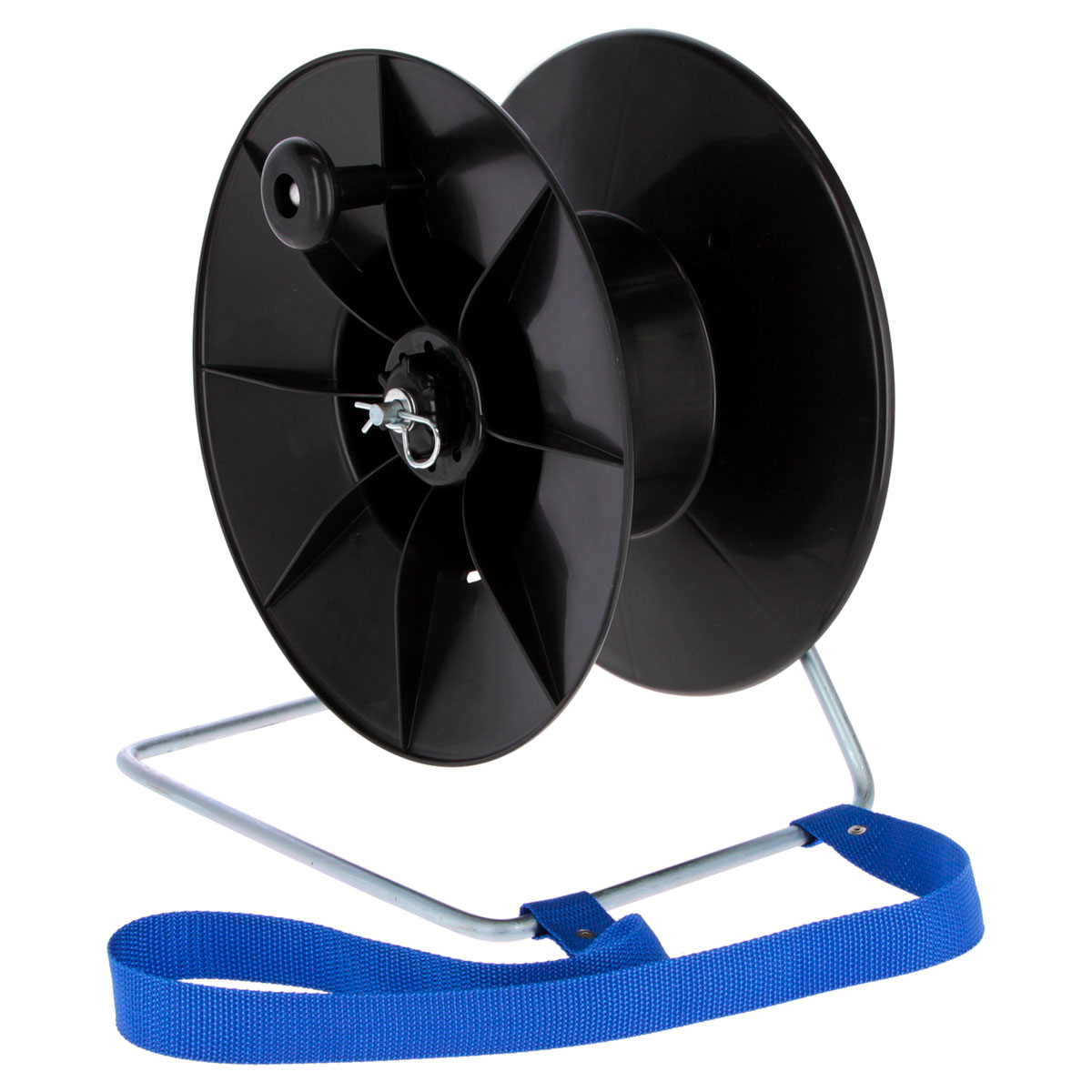 Breitbandhaspel mit Trage schwarz
