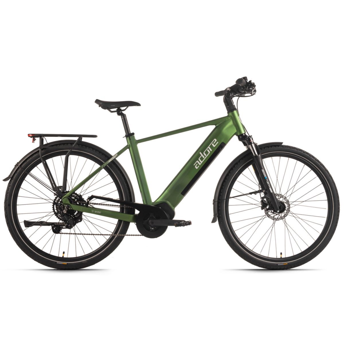 KS Cycling ADORE E-Trekkingbike 28" Alu Trekking E-Bike ATX-670 Mittelmotor 60NM / 15Ah Grün matt