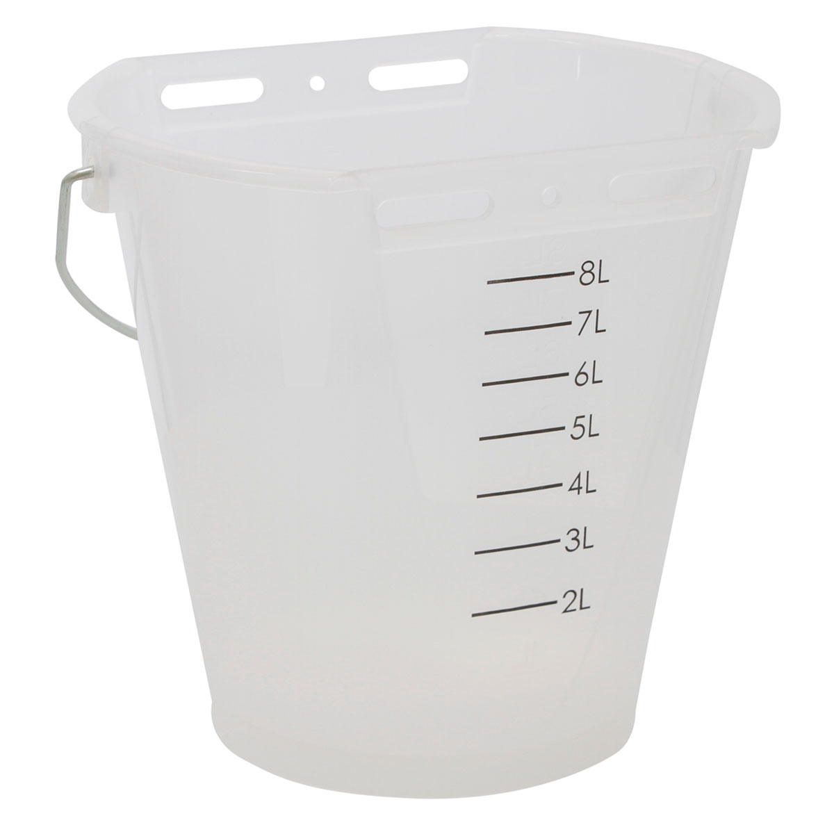Tränkeeimer 8 L weiß-transparent Bild 1