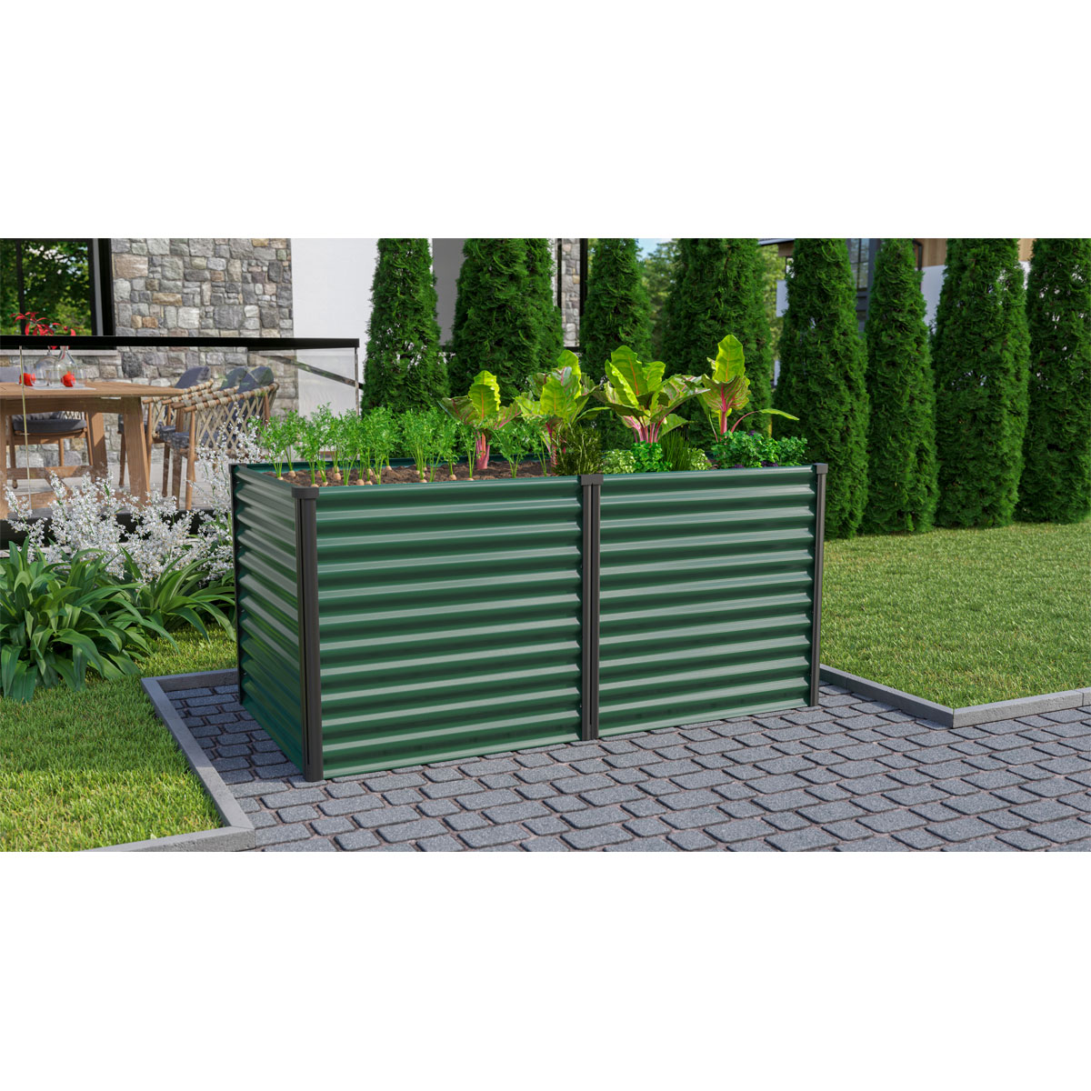 Vitavia  Hochbeet Meta seegras/schwarz Bild 2