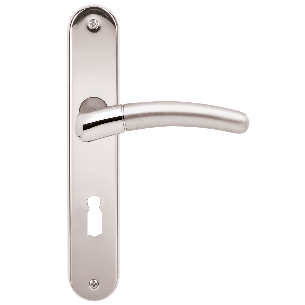 Alpertec Langschildgarnitur Beate-LS satiniert