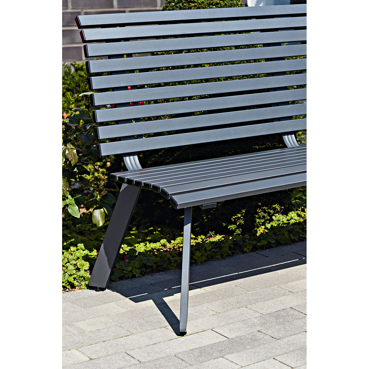 Haveson Gartenbank Halmstad anthrazit 150 x 89 x 63 cm Bild 5