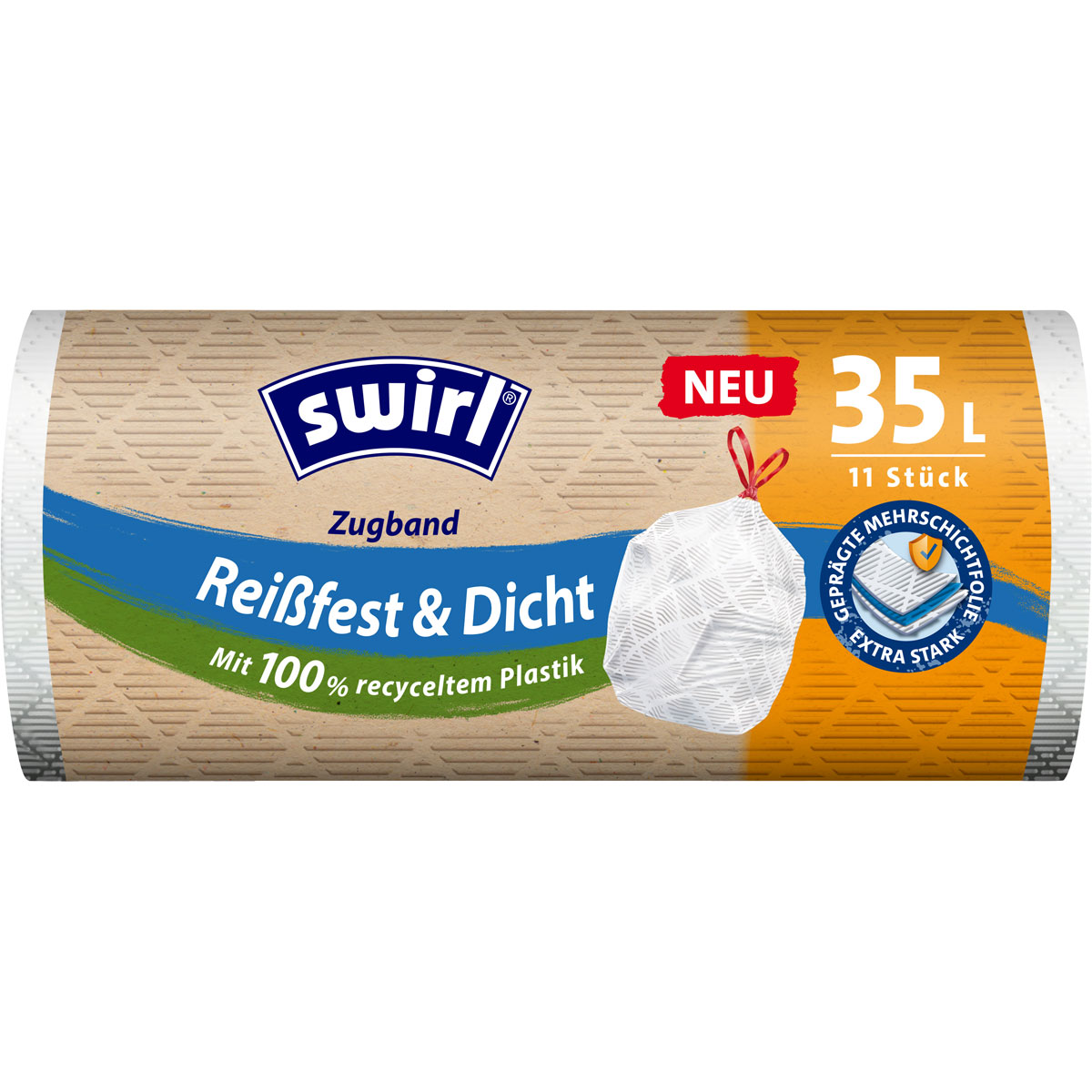 Swirl Zugband- Müllbeutel 35 L