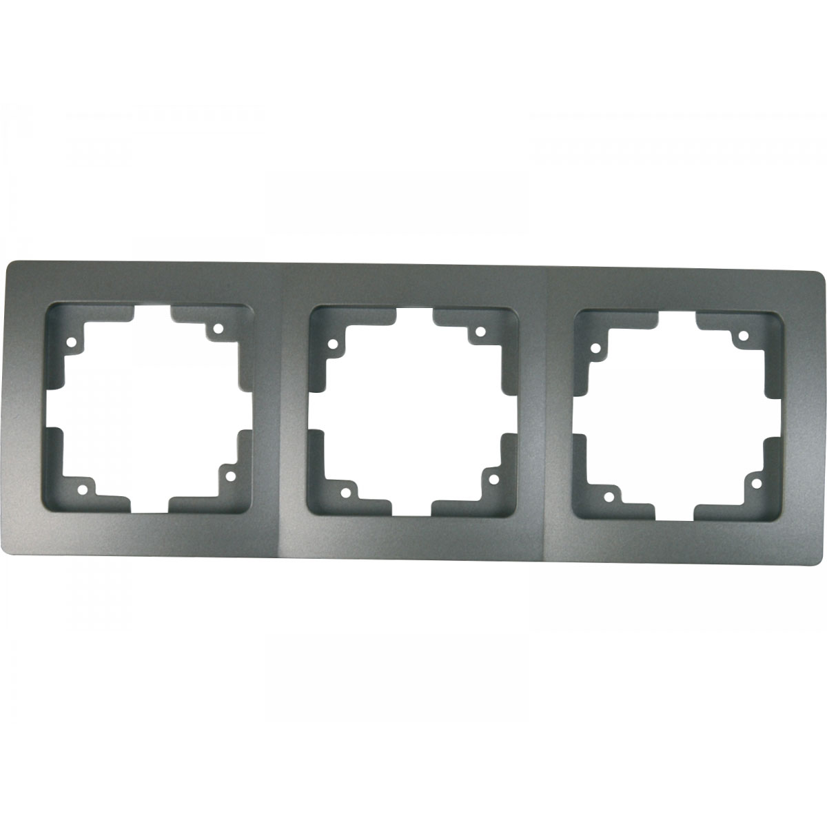 Unitec Abdeckrahmen Monaco 3-fach platin