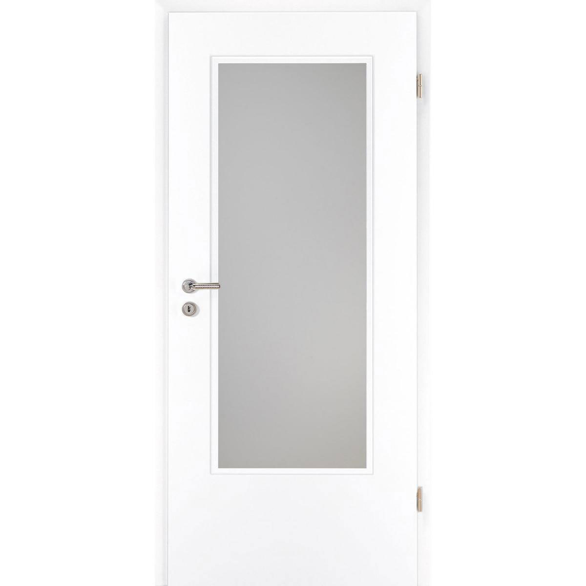 Borne Zimmertür CPL weiß mit Lichtausschnitt 86 x 198,5 cm DIN rechts