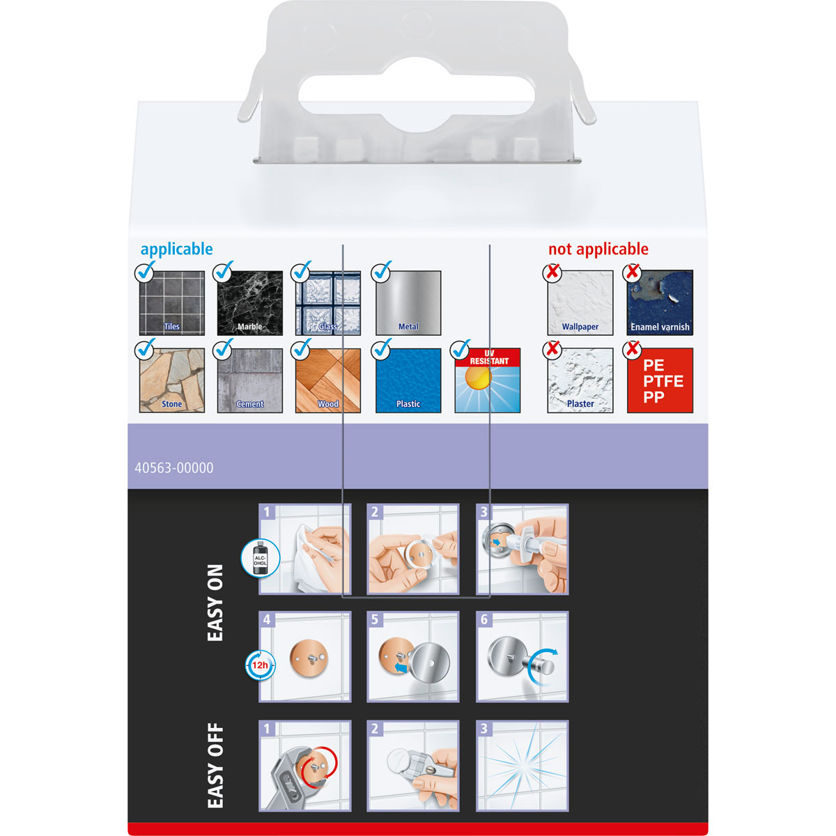 Tesa Handtuchhaken Moon mattschwarz Bild 7