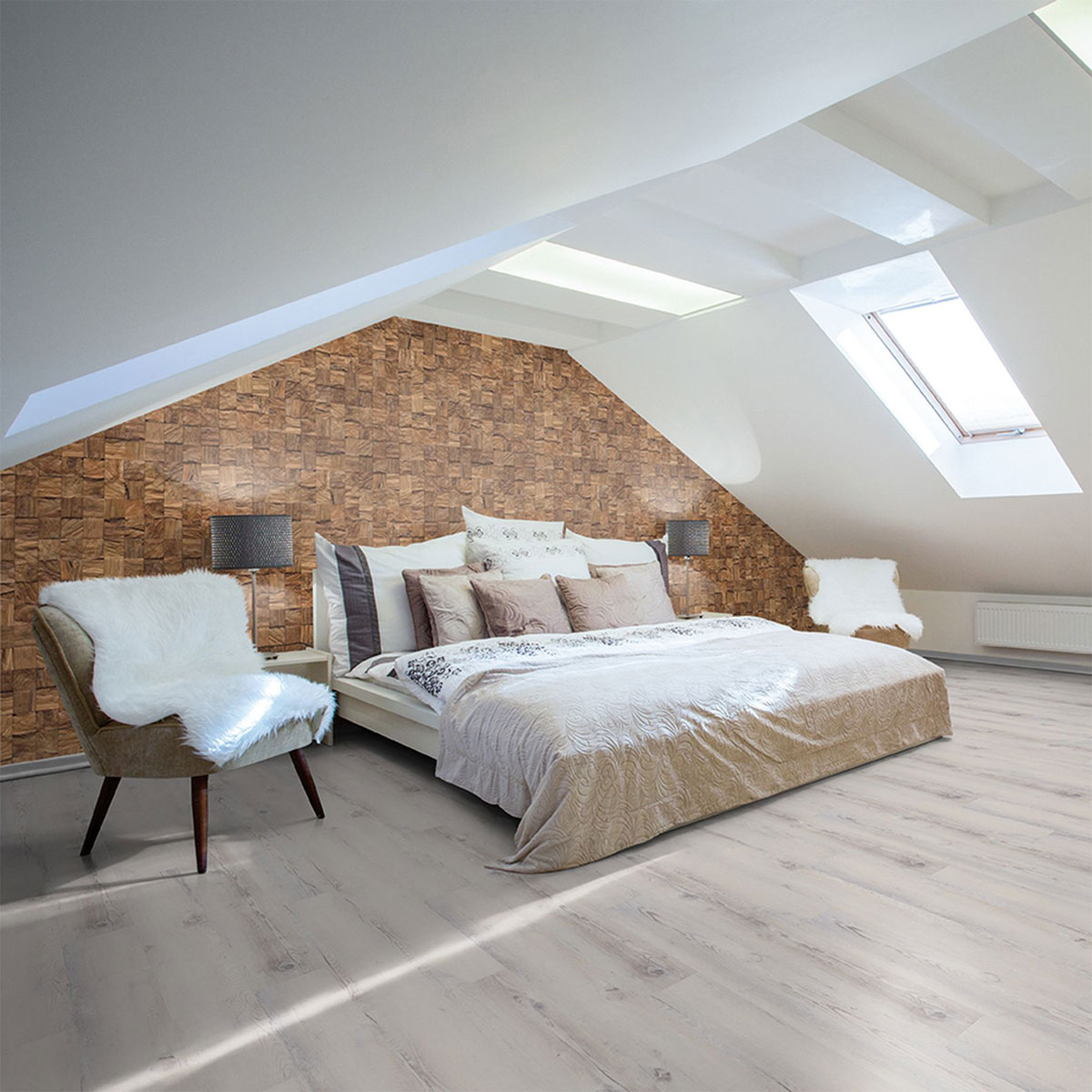 Indo Wandverkleidung Teak Diamond Cube Natur 10er-Set Bild 3