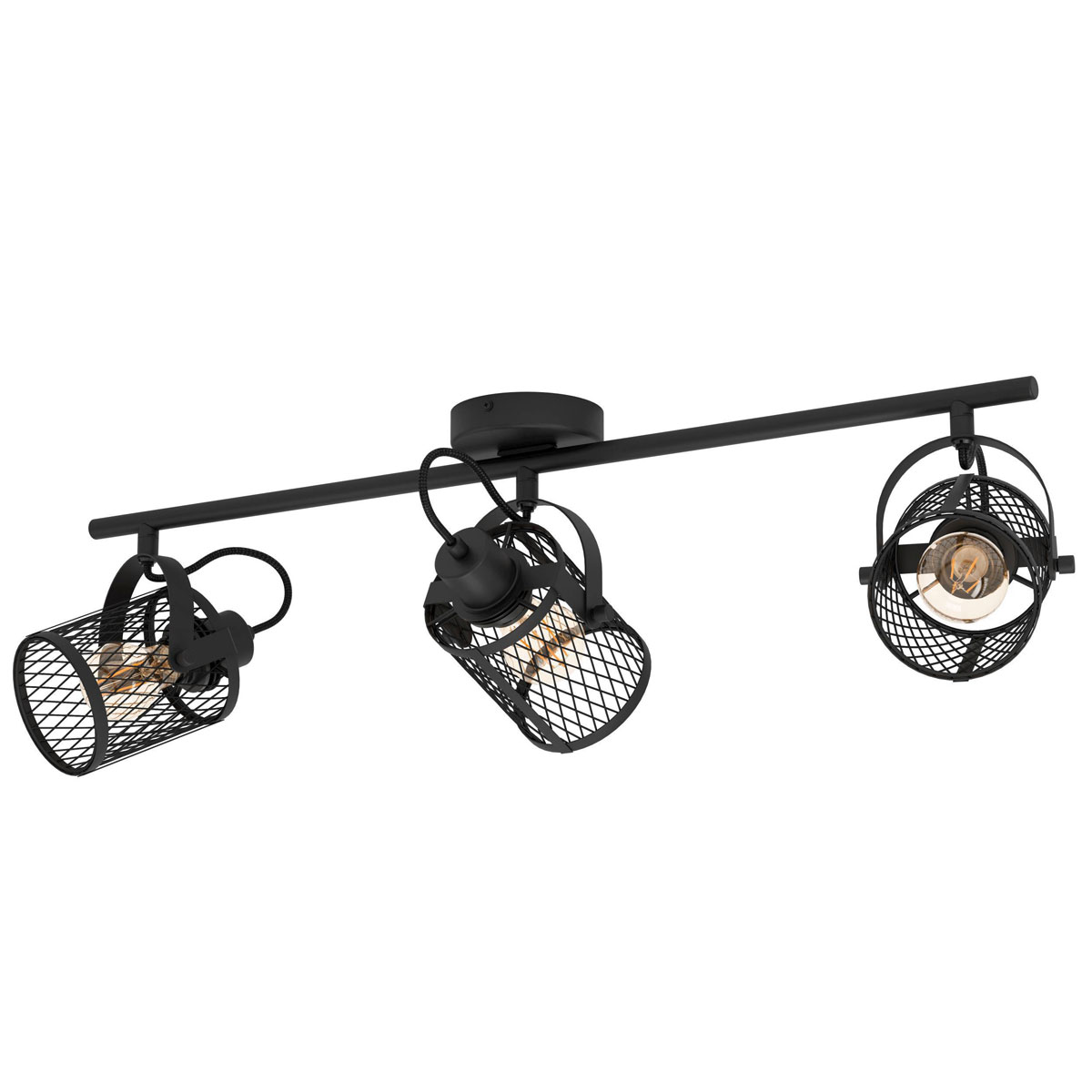 Eglo  LED Spot Dellow 3-flammig schwarz/messing