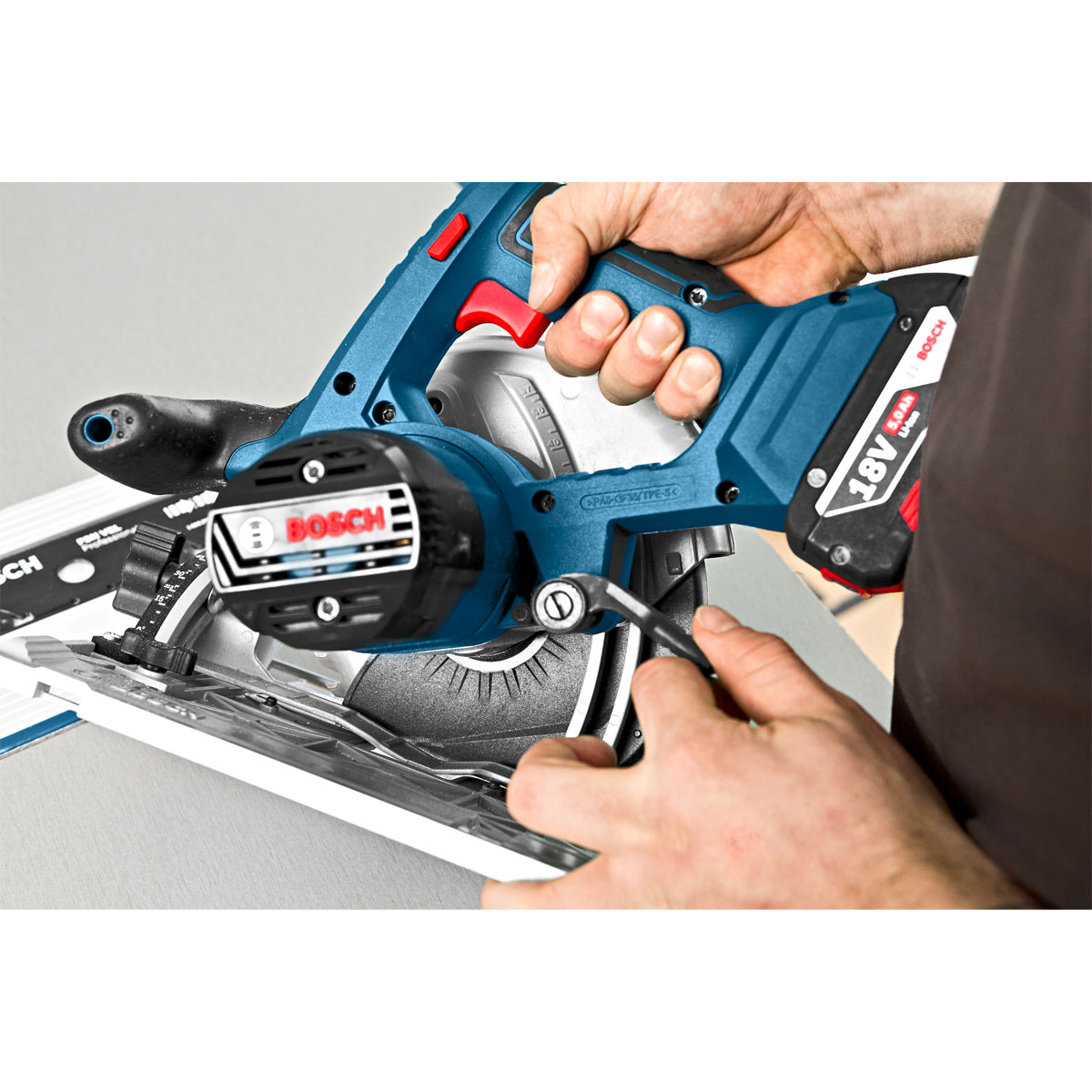 Bosch Professional  Akku-Kreissäge GKS 18V-57 G solo Bild 9