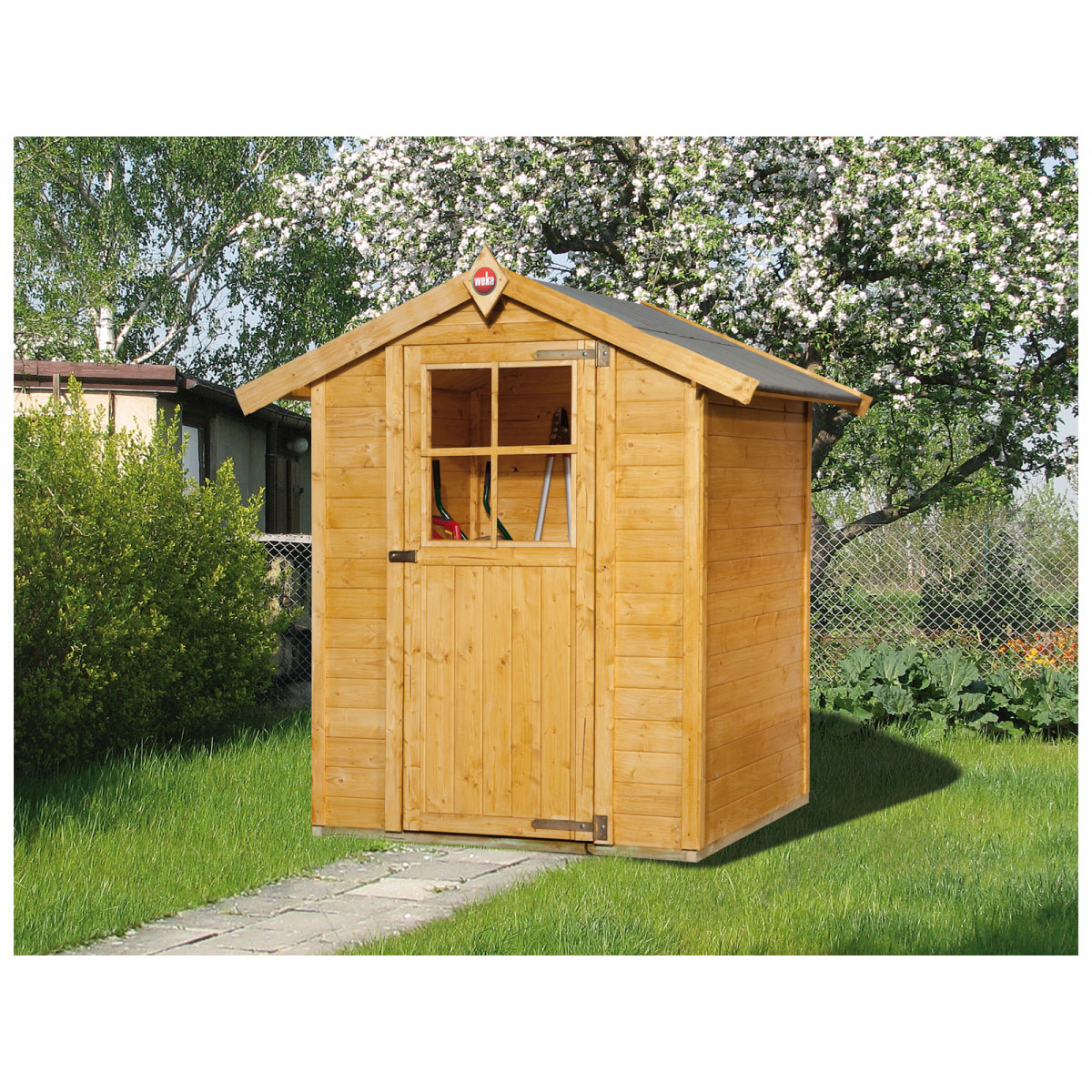 Weka Gartenhaus 317 Größe 2 lasiert
