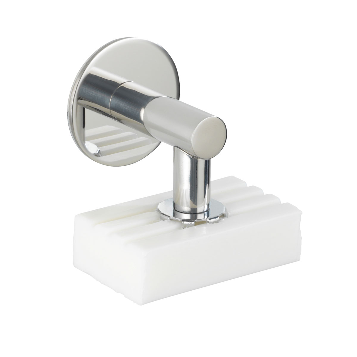 Wenko  Turbo-Loc Edelstahl Magnetseifenhalter glänzend Seifenhalter mit Magnet und Turbo-Loc Wandbefestigung zum Ankleben