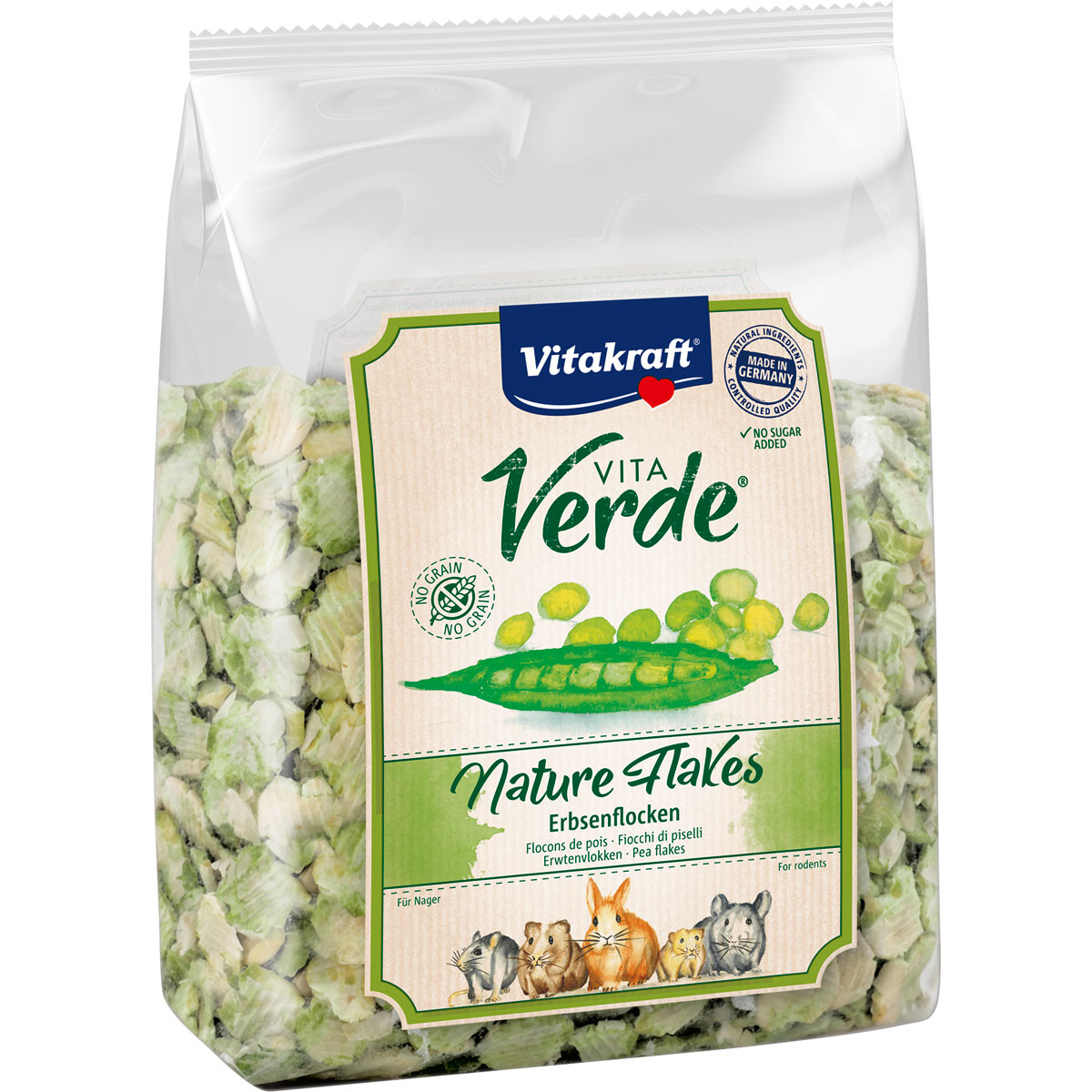 Vitakraft  Verde Nature Flakes Erbse 500g