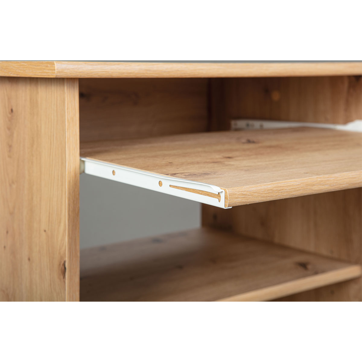 Inter Link Schreibtisch „Addu“, mit Tastaturfach, Eiche  Bild 5