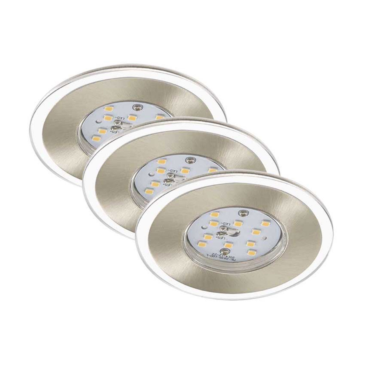 Briloner LED-Einbauleuchtenset Attach matt 3-flammig 3x