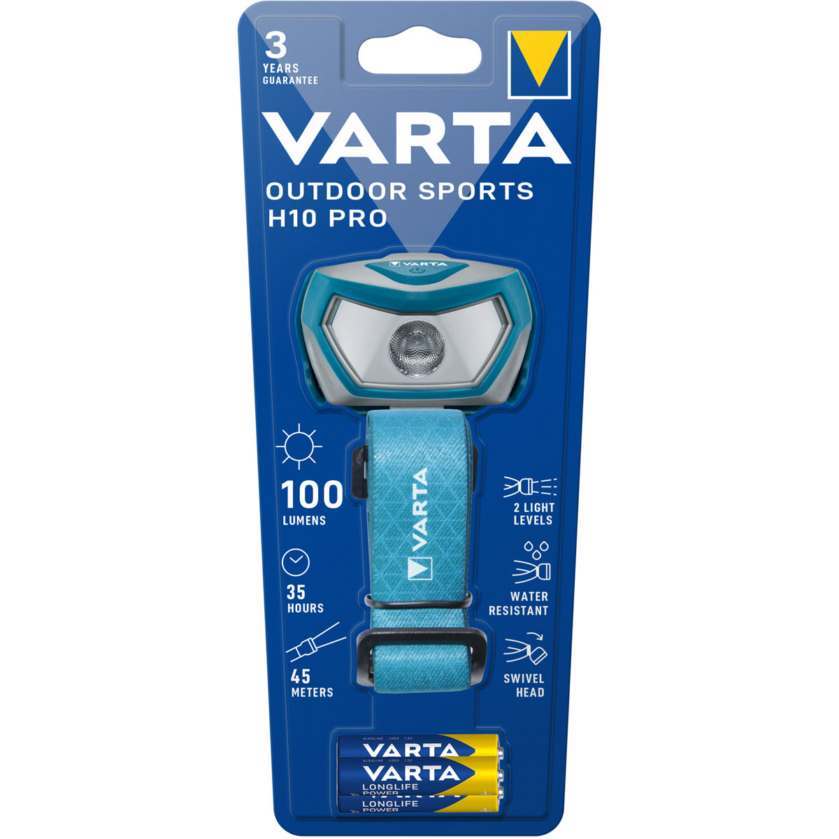 Varta LED-Kopfleuchte Outdoor Sports H10 Pro inkl Batteriebestückung Bild 2