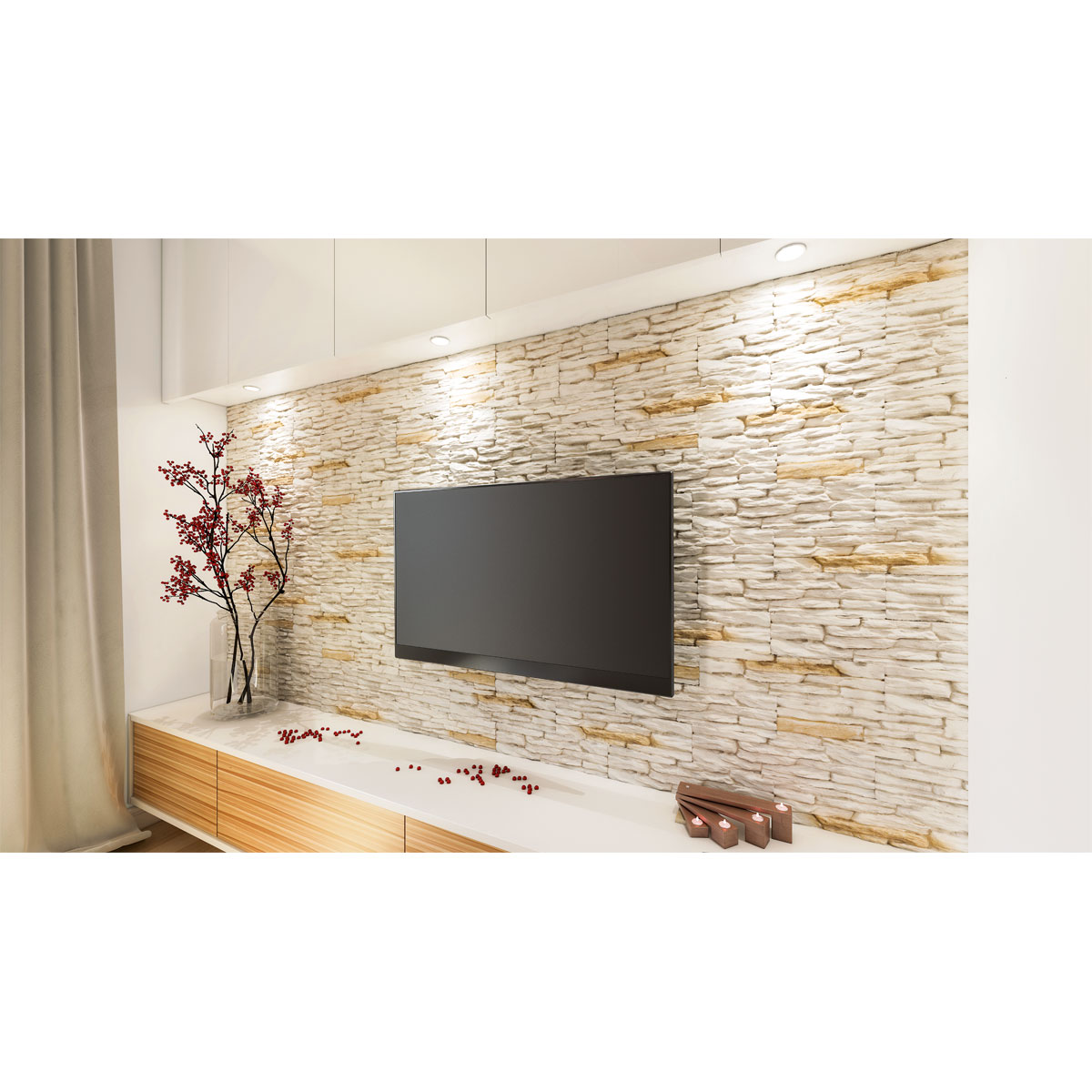 Verblender Barbados 2 creme 37 x 9,2 cm Bild 3