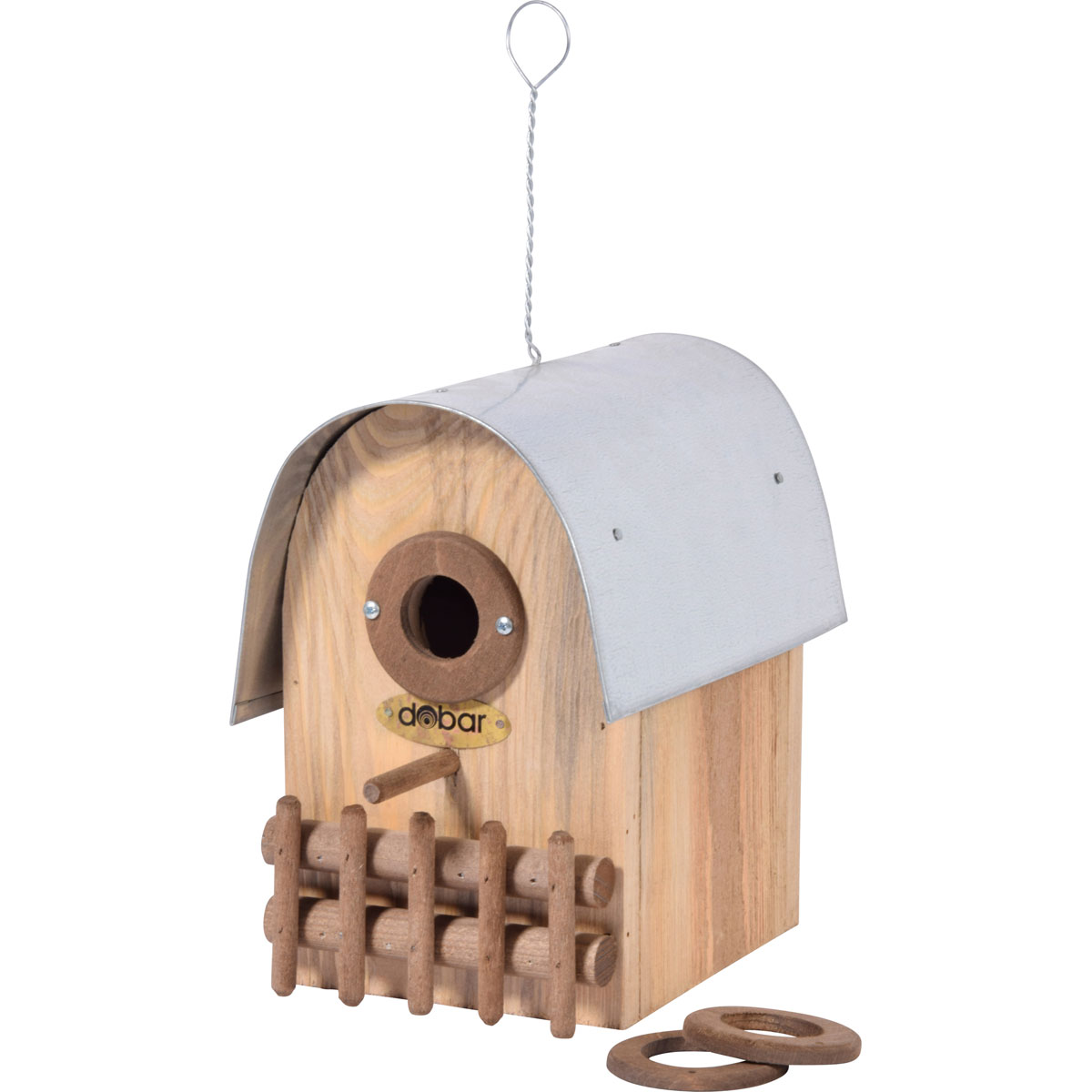 dobar NistkastenRundhaus 14 x 22 x 20 cm 35 mm Bernsteinoptik