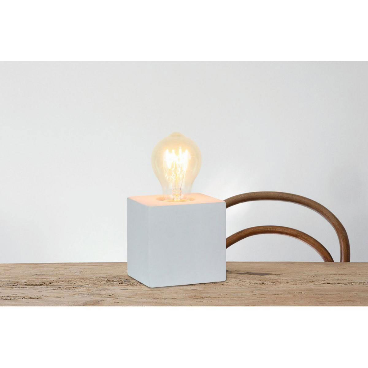 Flector Tischleuchte Cemento 10 x 8 x 10 cm eckig Bild 2