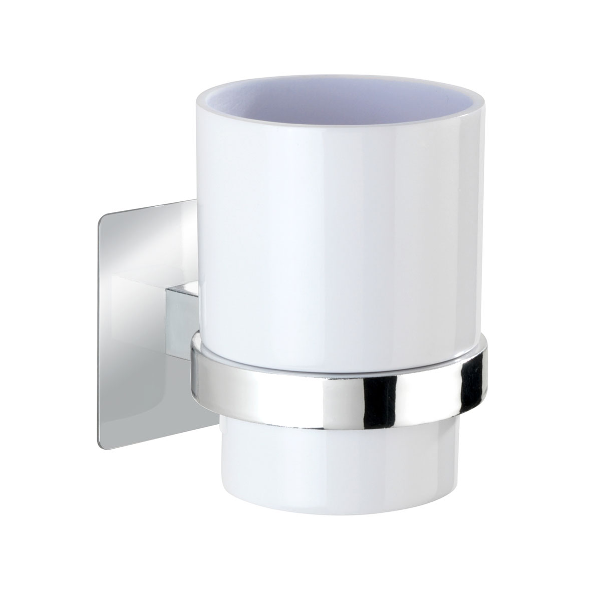 Wenko  Turbo-Loc Zahnputzbecher Quadro 2er Set Befestigen ohne bohren Bild 2