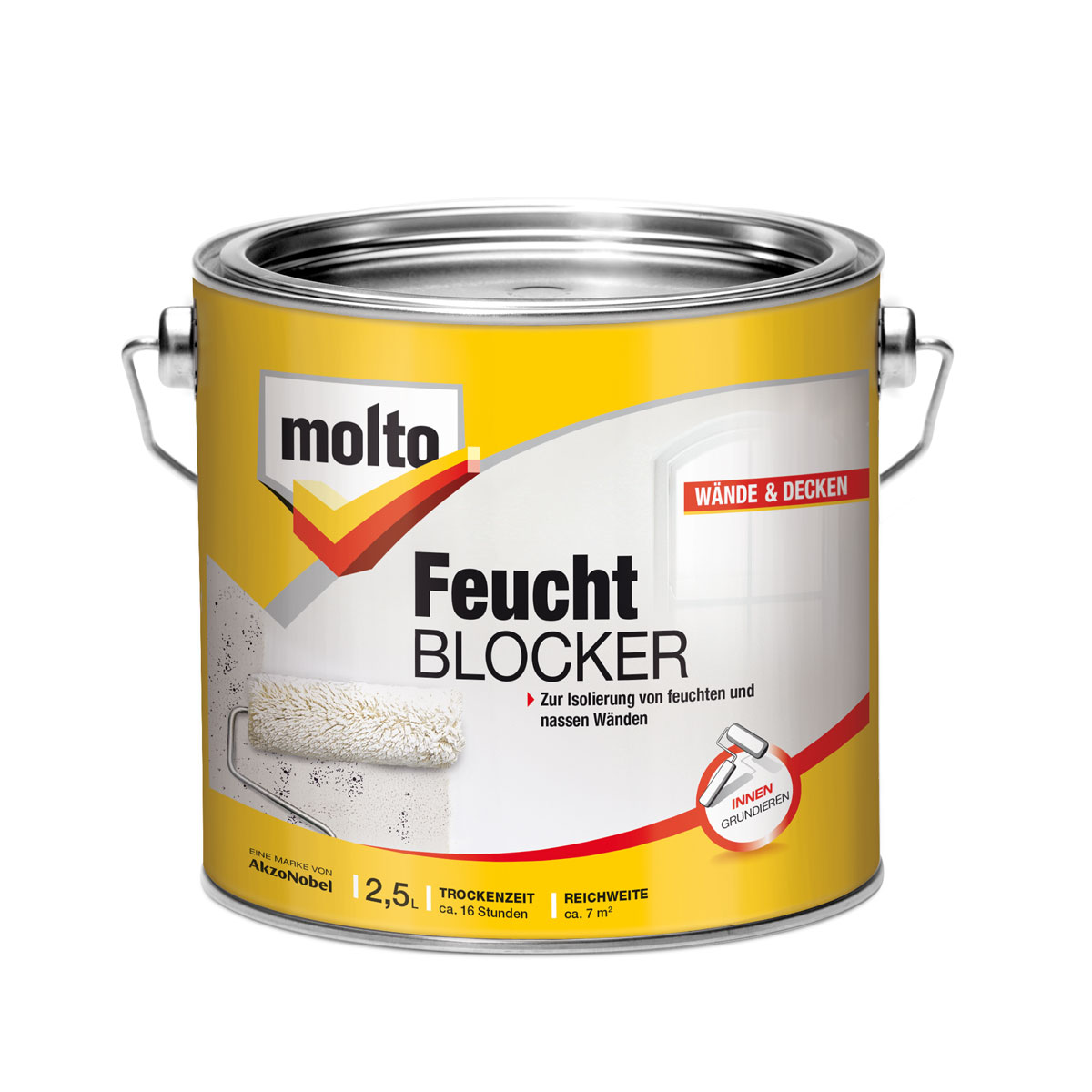 Molto Feucht-Blocker Isolierfarbe 2,5 L