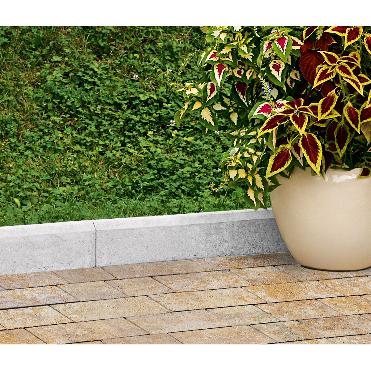 Raseneinfassungsstein grau 100 x 25 x 5 cm Bild 2