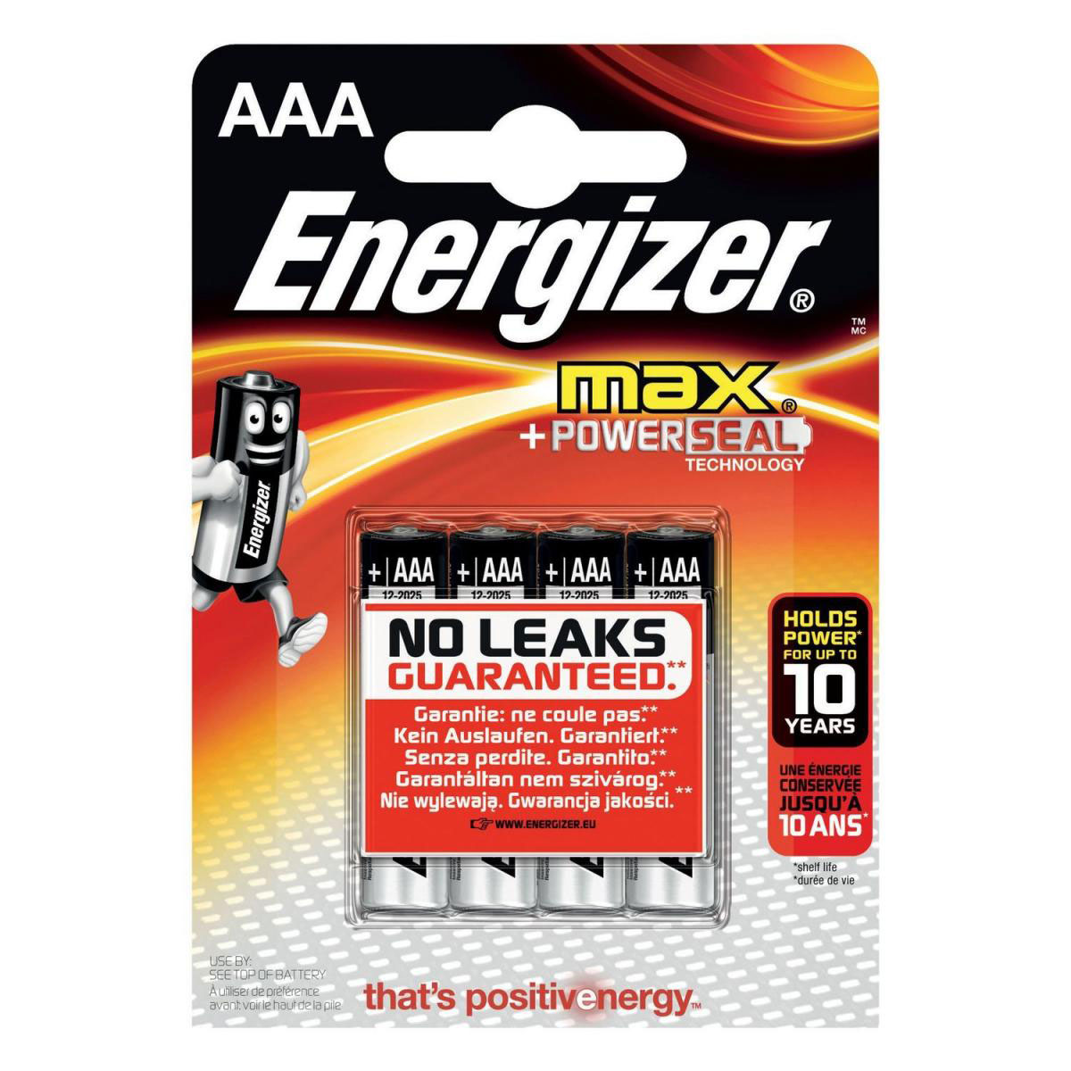 AAA-Batterie Max Alkaline 4 Stück