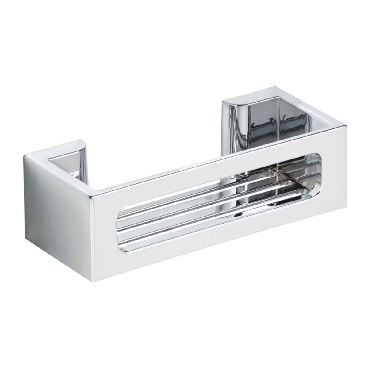 Wenko Wandablage Bralia, Farbe: Chrom, Befestigen ohne bohren